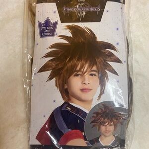 Disney Kingdom Hearts Spiky Brown Wig